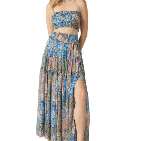 BNWT! Misa Los Angeles Roksana Bandeau & Bar Skirt Set!! - Picture 11 of 13